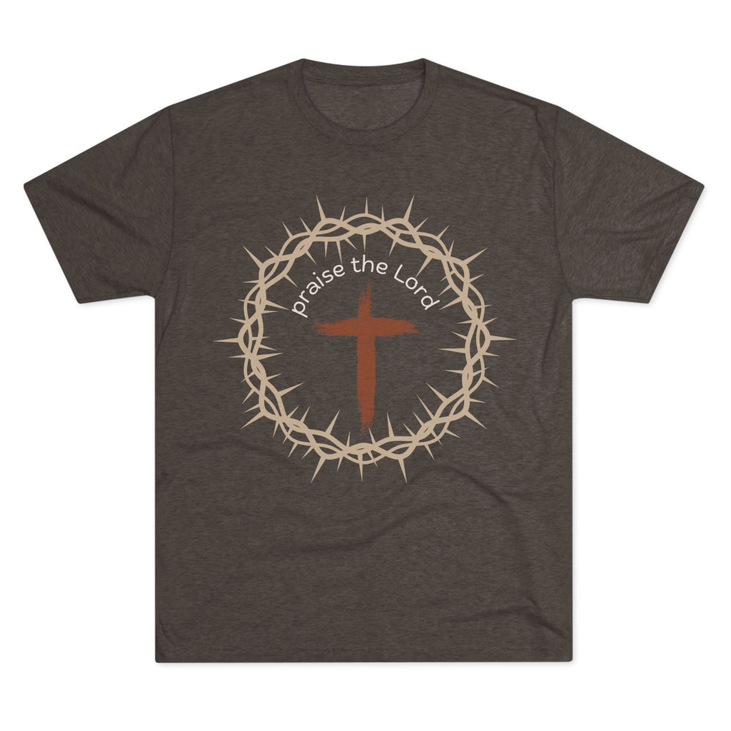 Praise the Lord Tee — Crown of Thorns. Unisex Tri-Blend Crew Tee