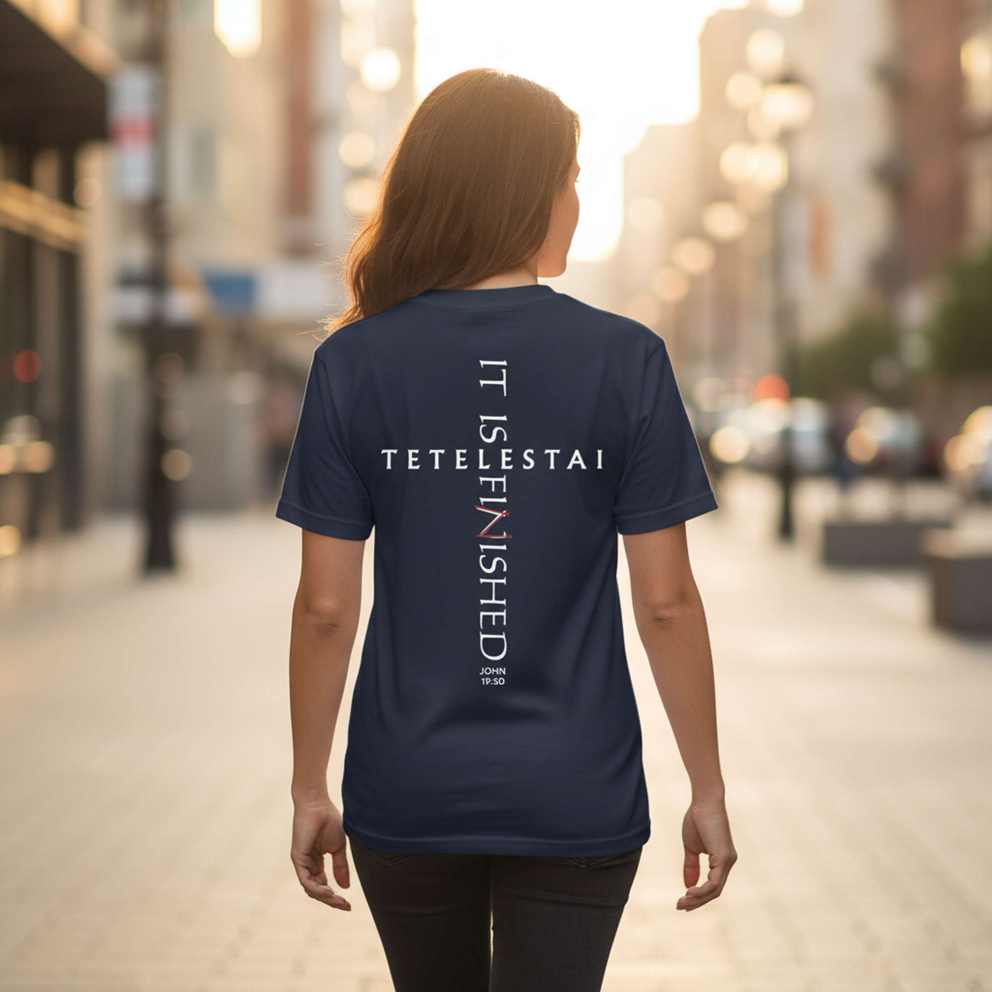 Tetelestai — It Is Finished | John 19:30 | Comfort Colors Garment-Dyed Tee