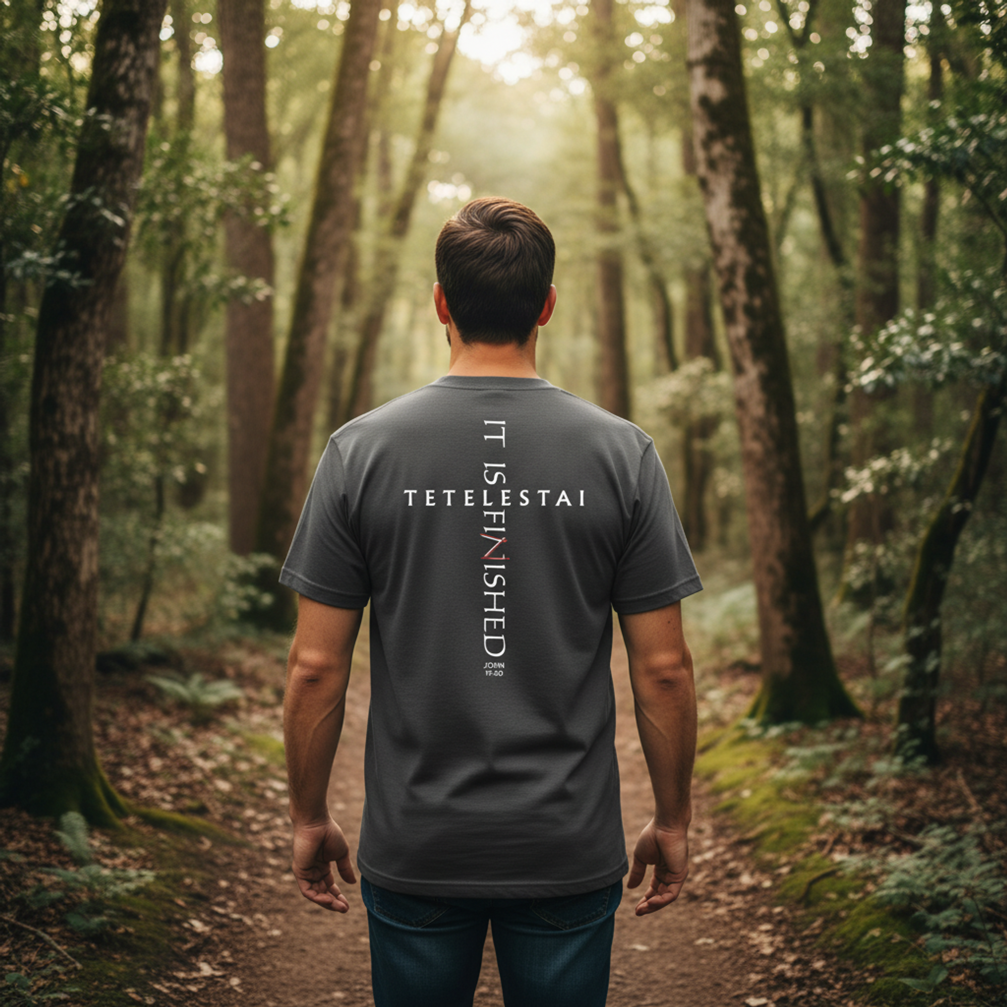 Tetelestai — It Is Finished | John 19:30 | Comfort Colors Garment-Dyed Tee
