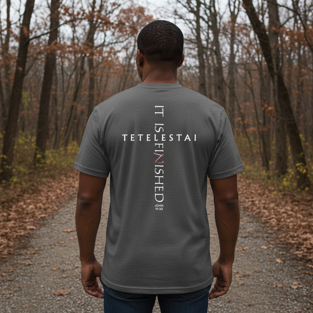 Tetelestai — It Is Finished | John 19:30 | Comfort Colors Garment-Dyed Tee