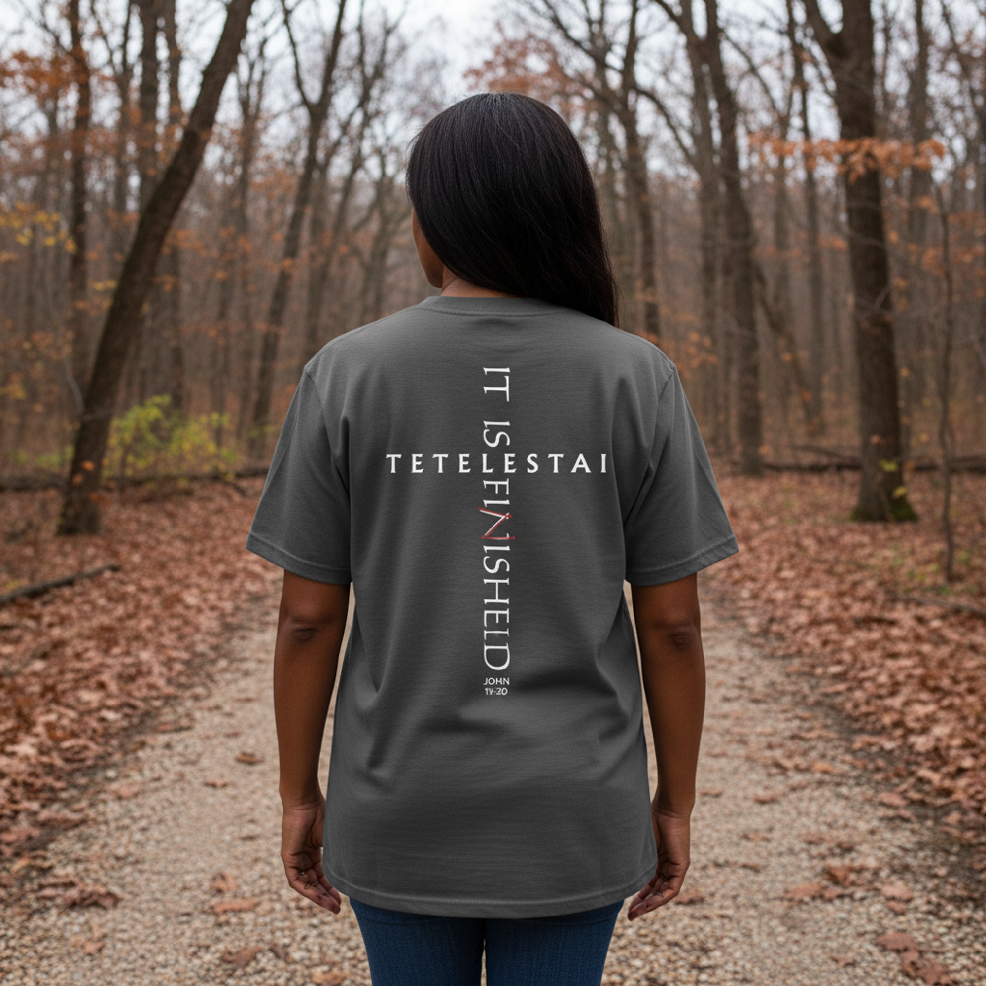 Tetelestai — It Is Finished | John 19:30 | Comfort Colors Garment-Dyed Tee
