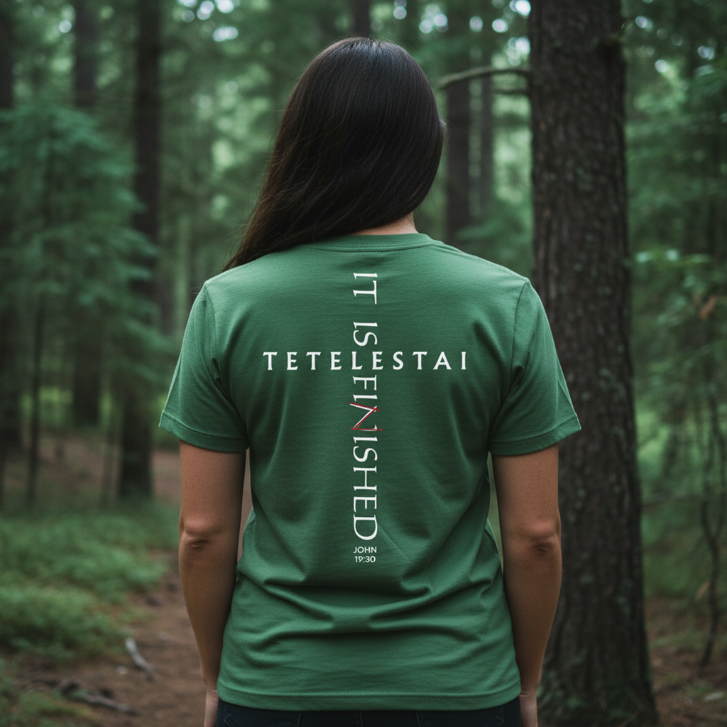 Tetelestai — It Is Finished | John 19:30 | Comfort Colors Garment-Dyed Tee