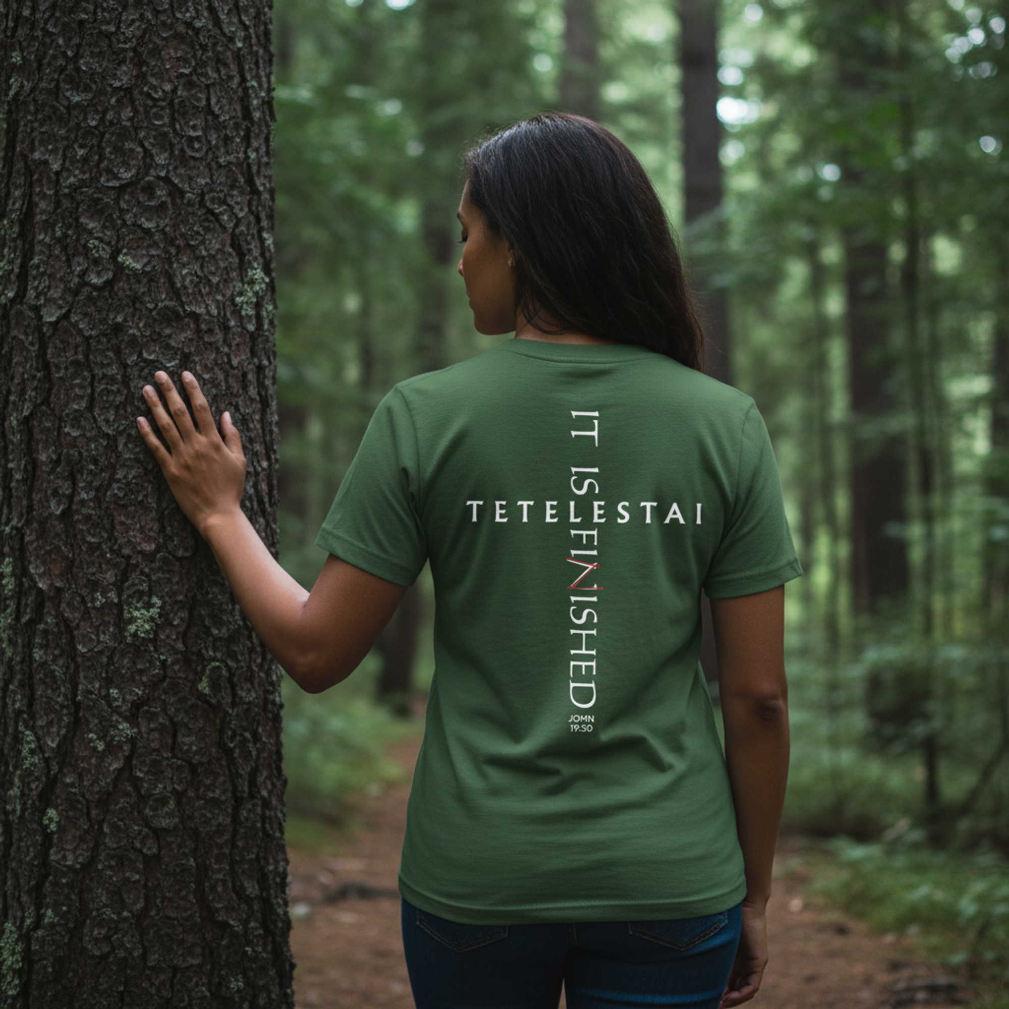 Tetelestai — It Is Finished | John 19:30 | Comfort Colors Garment-Dyed Tee
