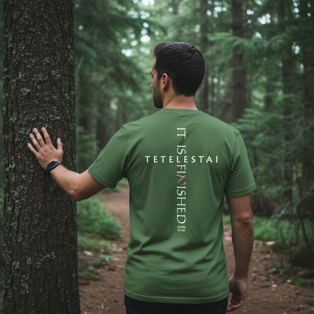 Tetelestai — It Is Finished | John 19:30 | Comfort Colors Garment-Dyed Tee