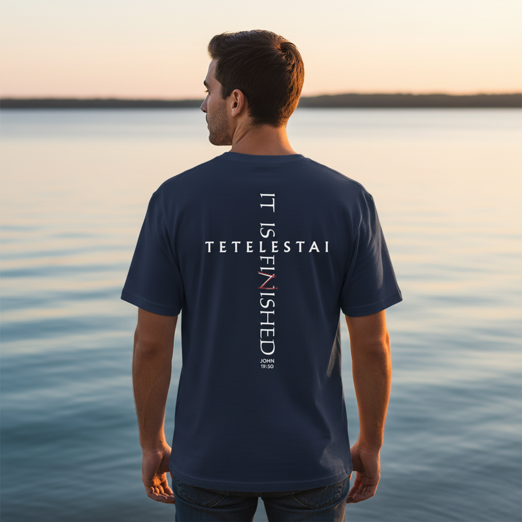 Tetelestai — It Is Finished | John 19:30 | Comfort Colors Garment-Dyed Tee