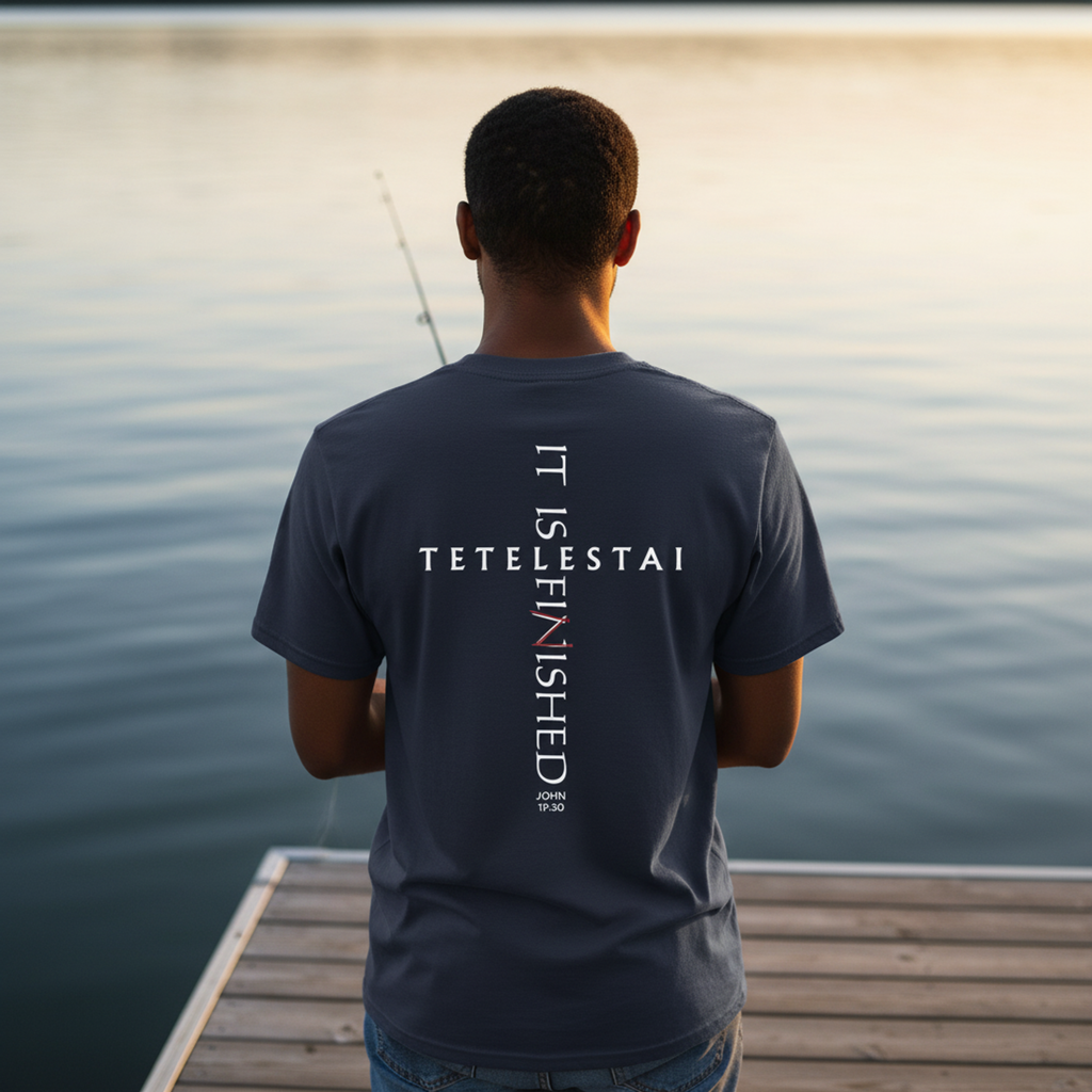 Tetelestai — It Is Finished | John 19:30 | Comfort Colors Garment-Dyed Tee